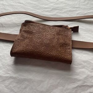 Stone Mountain Tan  Leather Double Belted Detachable Bag Size Lg 42-44      3727